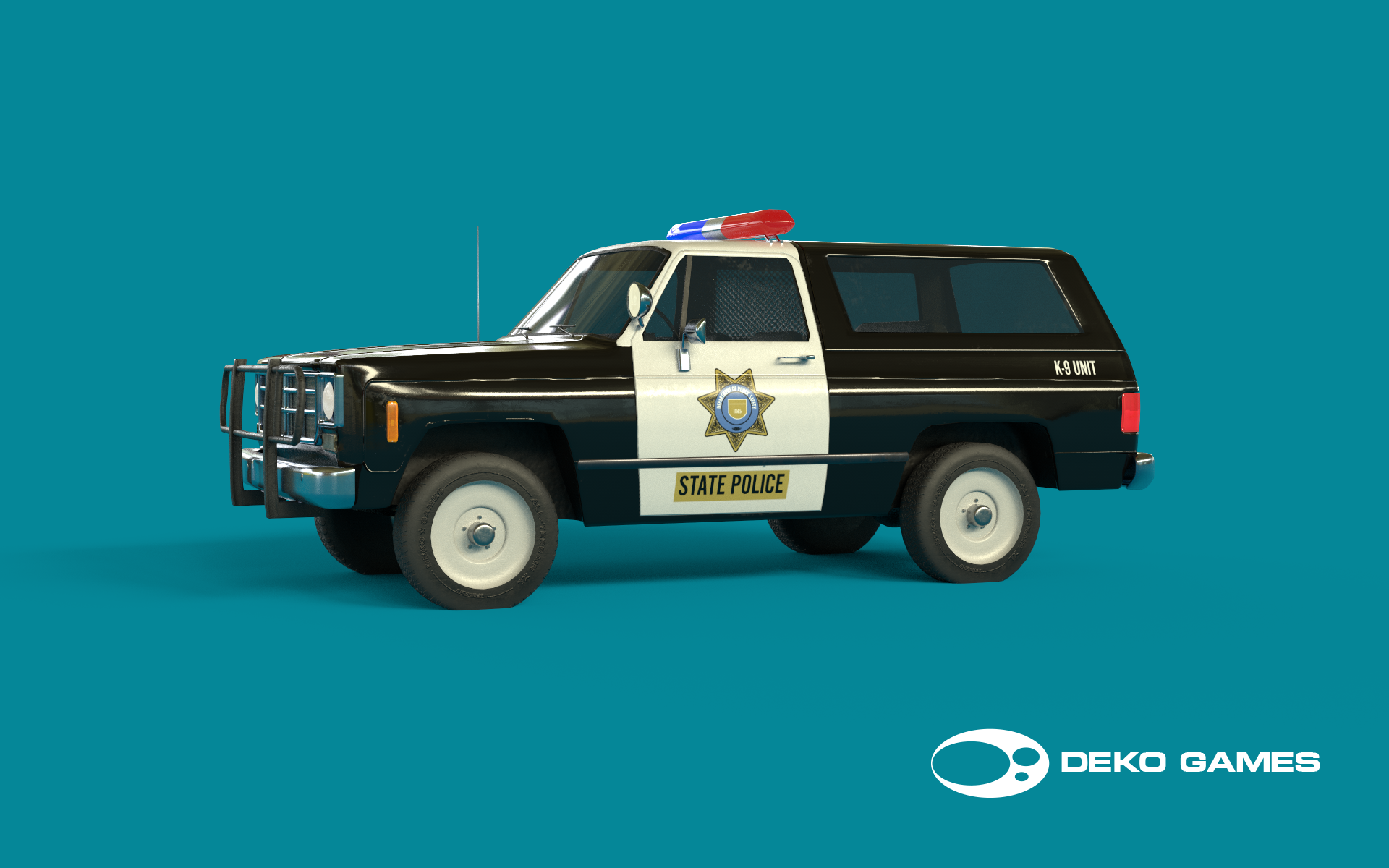 Police SUV (black and white)