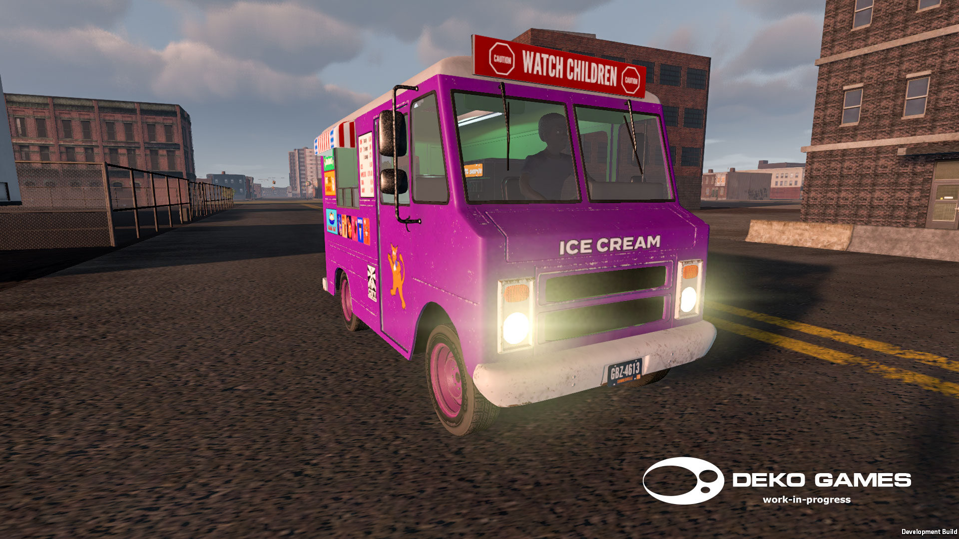 P10 ice cream van: purple